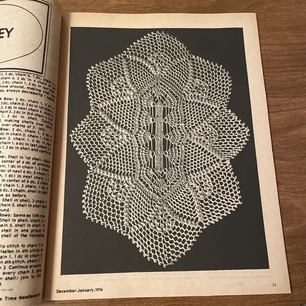 Vintage January 1976 Magazine Olde Time Needlework Patterns And Designs Magazine - Picture 5 of 8